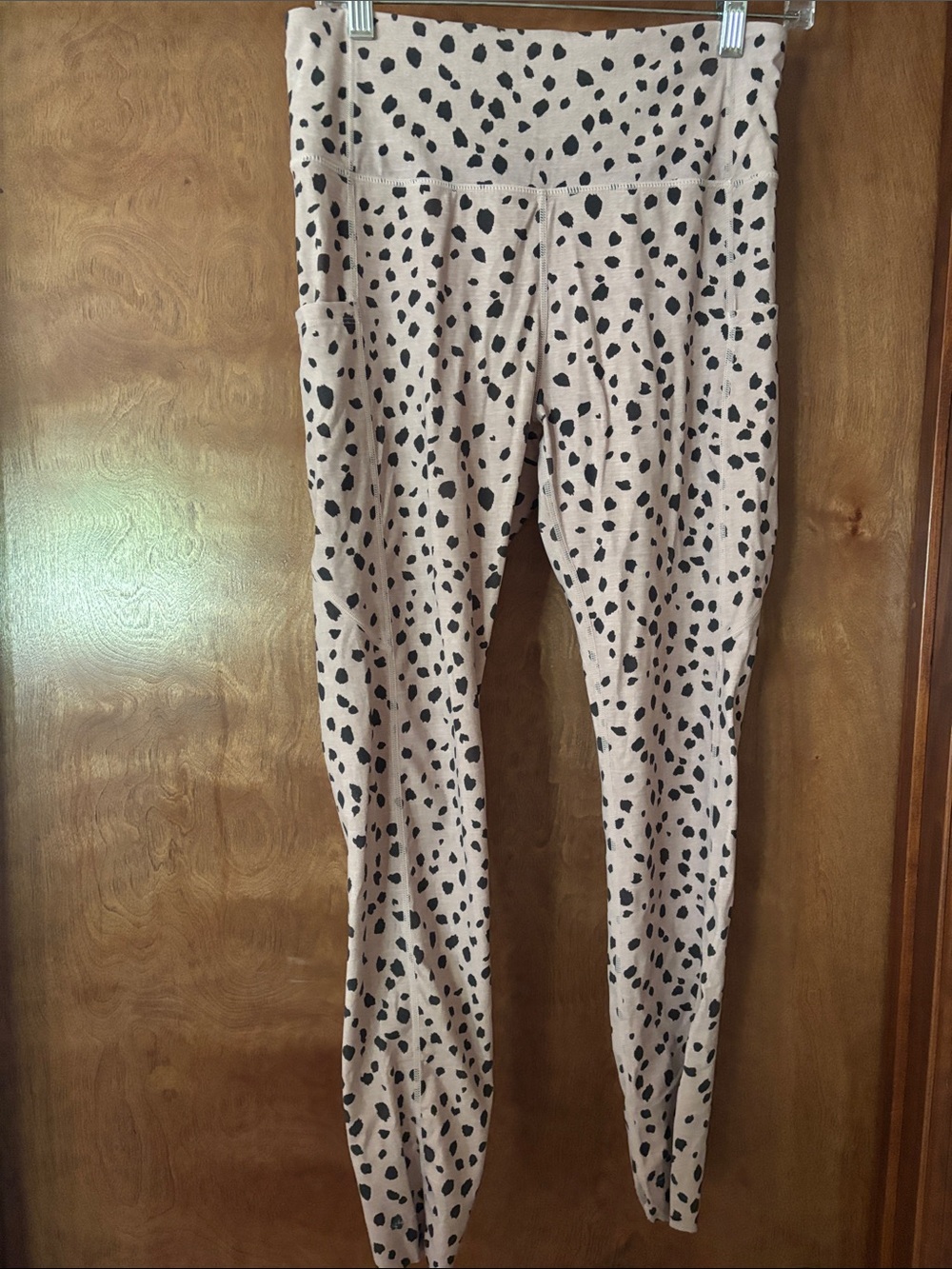 High-Waist Pink Leopard Print Leggings